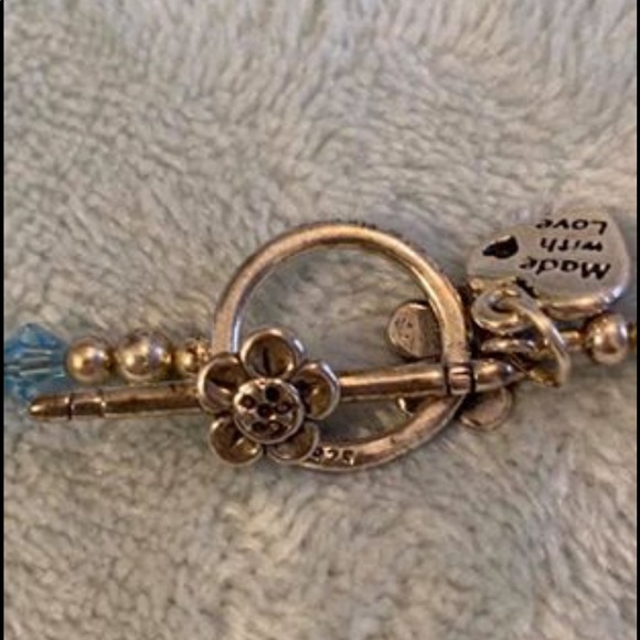 ⬇️Blue Crystal Hand Crafted Bib Necklace - Picture 7 of 7